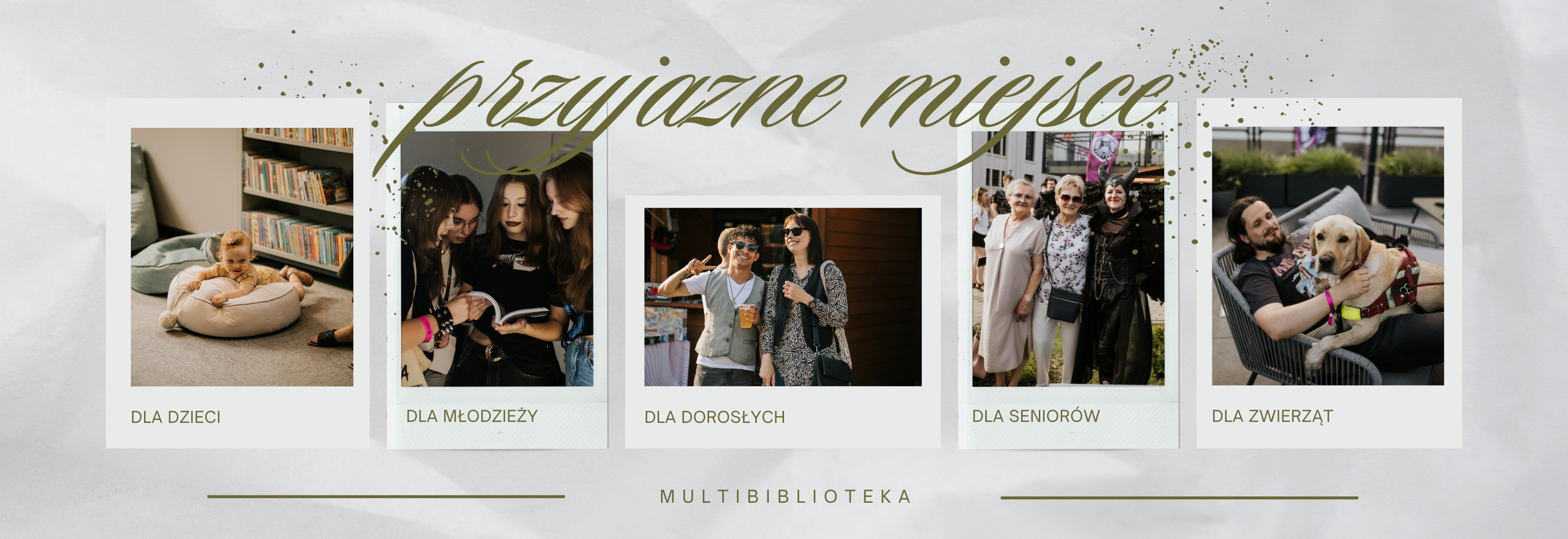 W bibliotece każdy jest mile widziany..